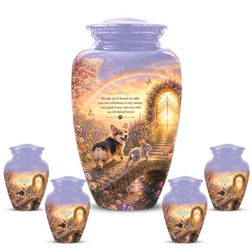 10 inch Large Urn with 4 Keepsake 3 inch