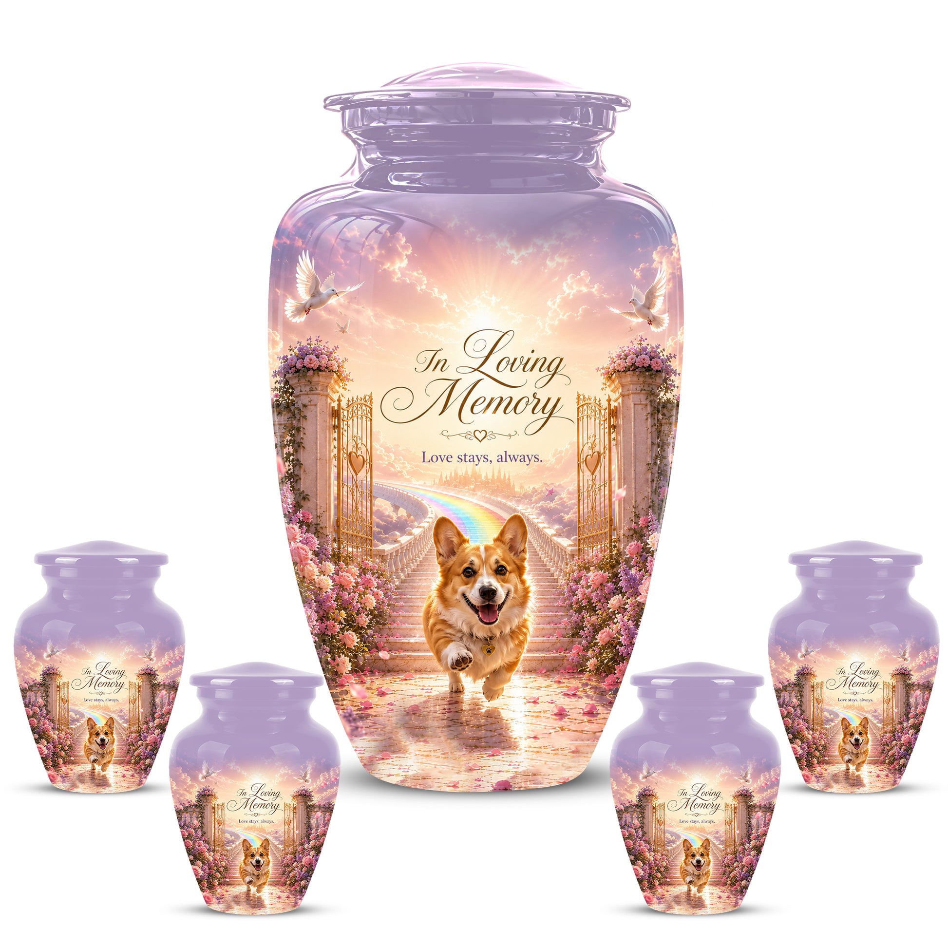 Pet Dog Memorial Urn – Personalized Dog Cremation Urn for Pets Ashes