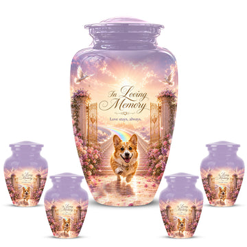 10 inch Large Urn with 4 Keepsake 3 inch