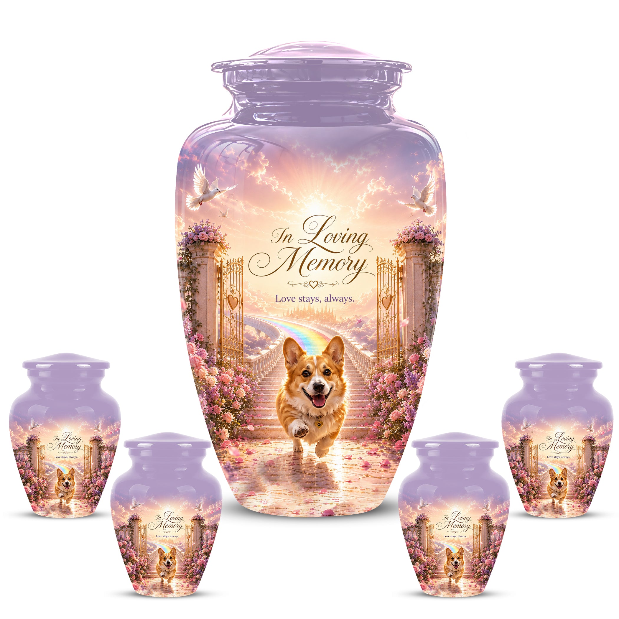 Pet Dog Memorial Urn – Personalized Dog Cremation Urn for Pets Ashes