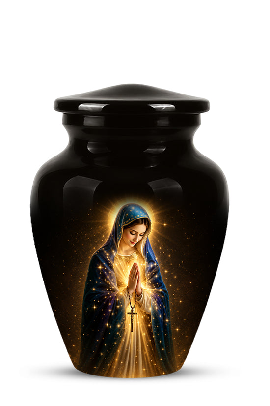 Religious Virgin Mary Cremation Urn - Personalized Urns For Mom Ashes