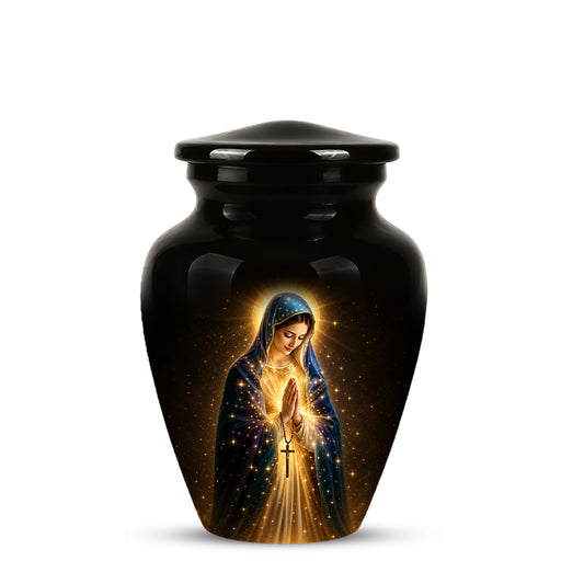 Religious Virgin Mary Cremation Urn - Personalized Urns For Mom Ashes