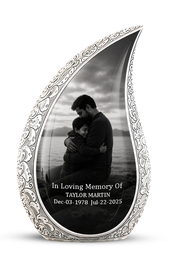 Personalized Father Cremation Urn - Memorial Tribute Urns For Fathers