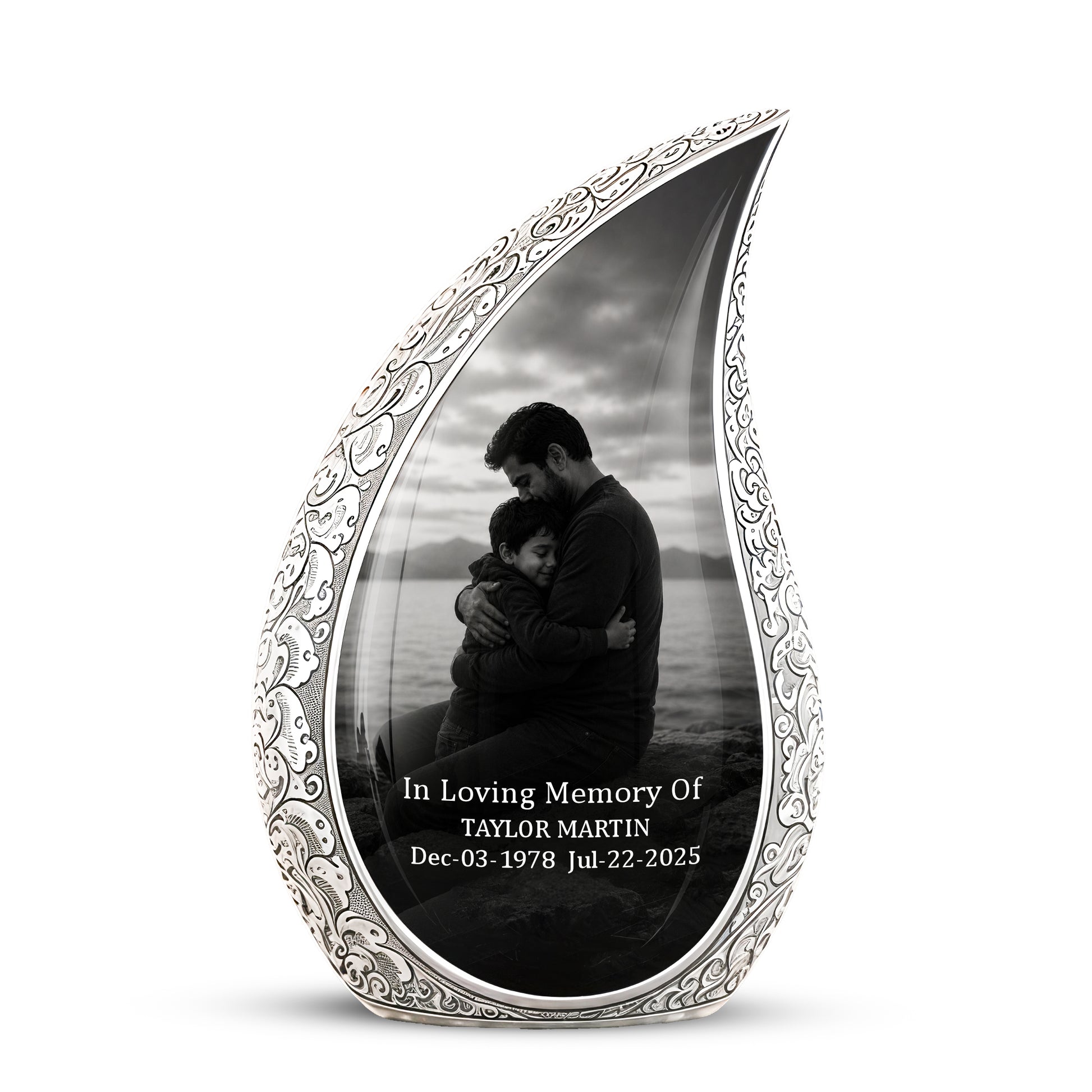 Personalized Father Cremation Urn - Memorial Tribute Urns For Fathers