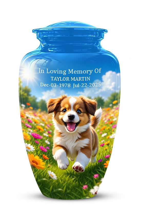 Personalized Dog Cremation Urn - Handcrafted Memorial Urns For Pet Ashes