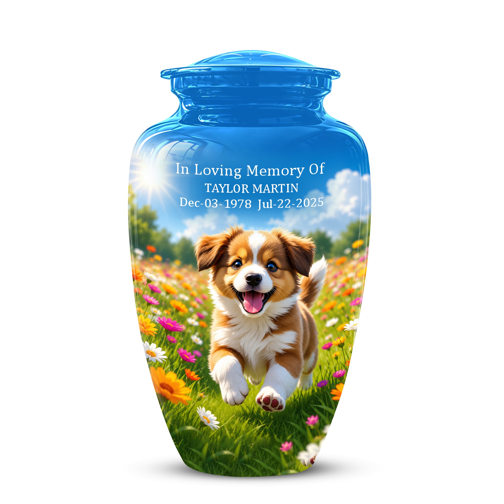 Personalized Dog Cremation Urn - Handcrafted Memorial Urns For Pet Ashes