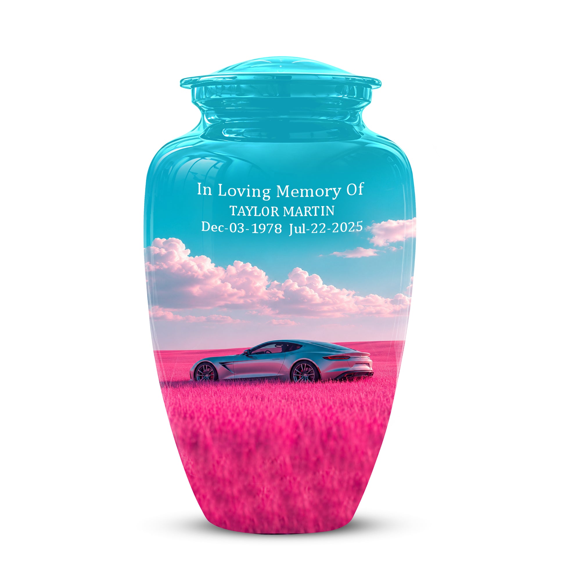Personalized Sports Car Funeral Urn - Elegant Urns For Car Enthusiast