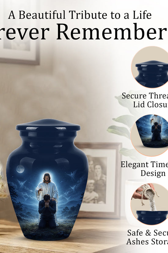 Jesus In Gethsemane Cremation Urn - Spiritual Urns To Tribute Ashes