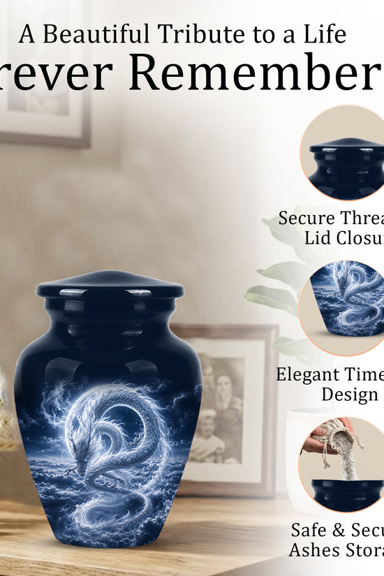 Dragon Cremation Urn - Unique Custom Memorial Urn For Human Ashes