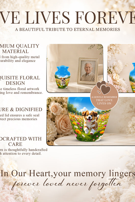 Personalized Dog Cremation Urn - Handcrafted Memorial Urns For Pet Ashes