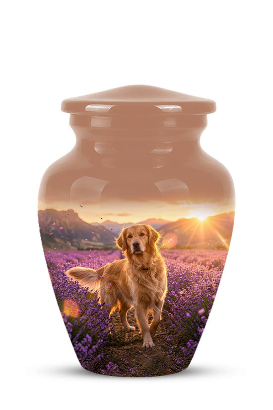 Golden Retriever Memorial Urn - Eternal Resting Urn For Pet Dog Ashes