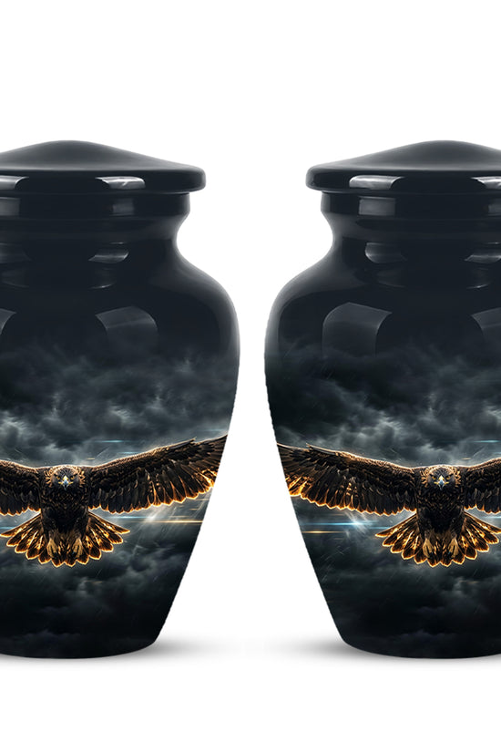 Flying Eagle Memorial Urn - Handcrafted Custom Urns For Human Ashes