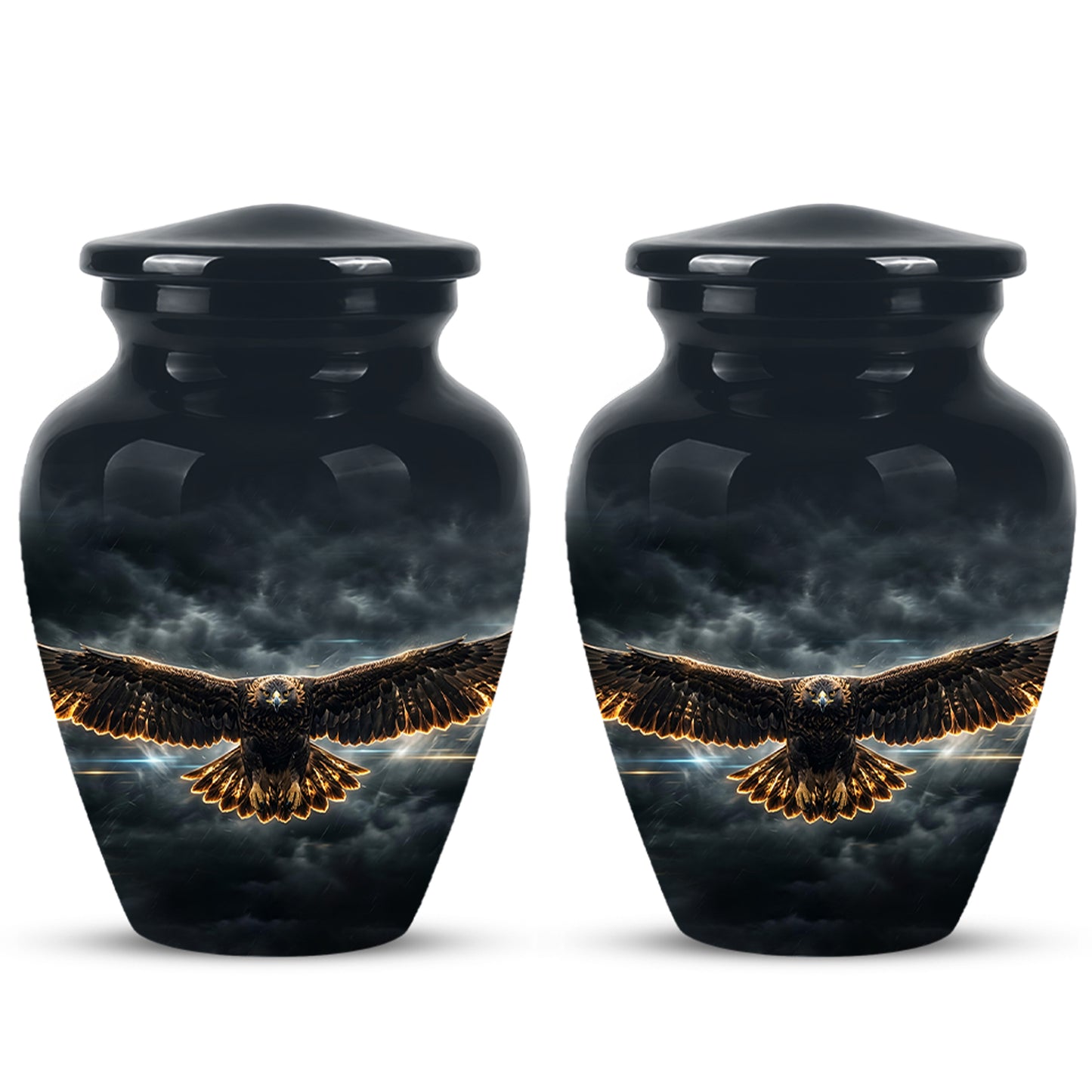 Flying Eagle Memorial Urn - Handcrafted Custom Urns For Human Ashes