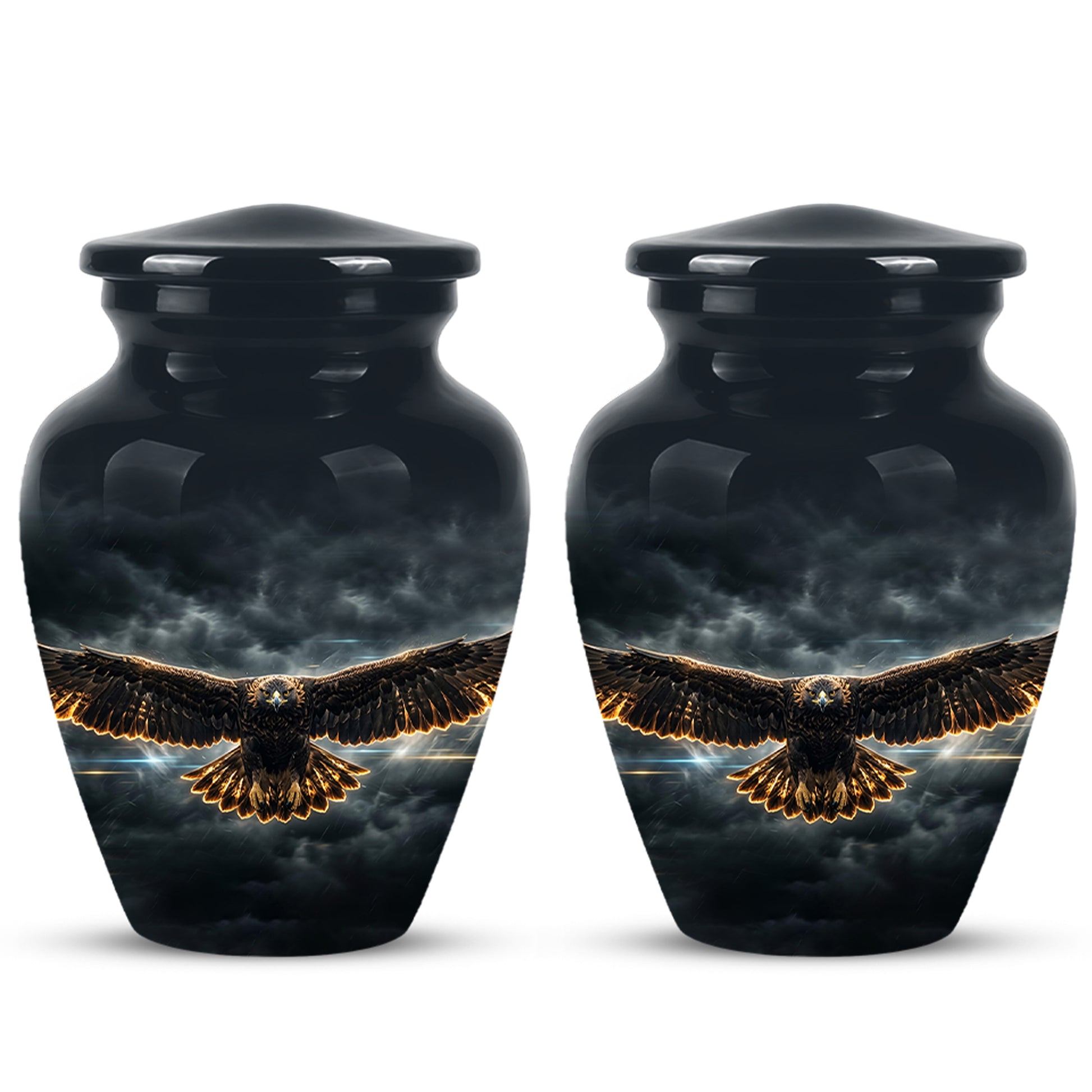 Flying Eagle Memorial Urn - Handcrafted Custom Urns For Human Ashes