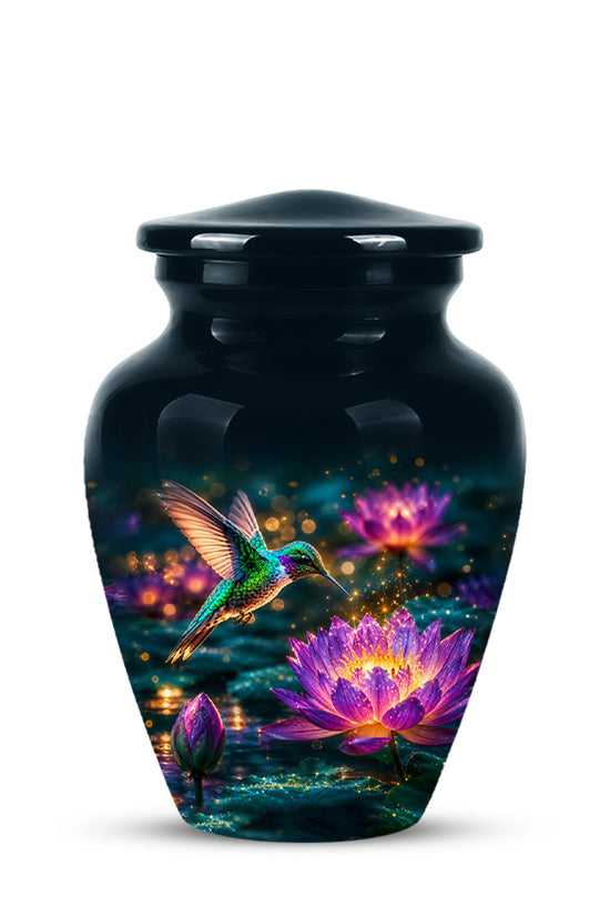 Beautiful Handcrafted Hummingbird Urn - Custom Memorial Urns For Ashes