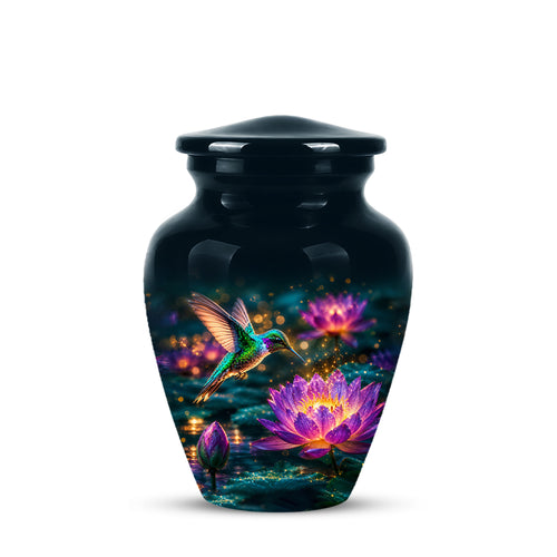 Beautiful Handcrafted Hummingbird Urn - Custom Memorial Urns For Ashes