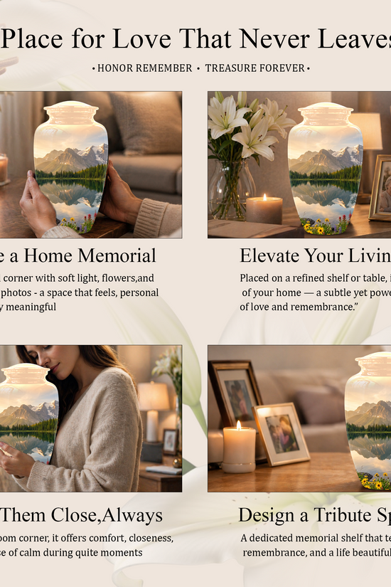 Mountain Cremation Urns For Ashes - Beautiful Funeral Urns For Nature Lovers