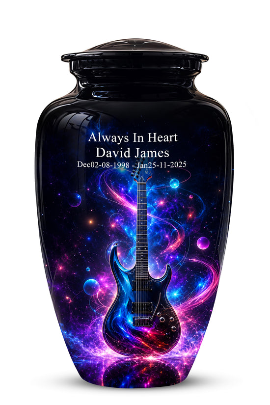 Electric Guitar Cremation Urn - Guitar Memorial Urns For Music Lovers