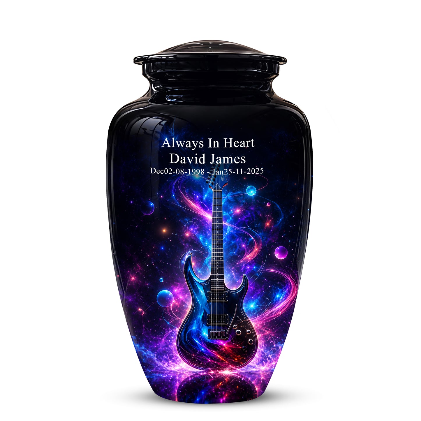 Electric Guitar Cremation Urn - Guitar Memorial Urns For Music Lovers