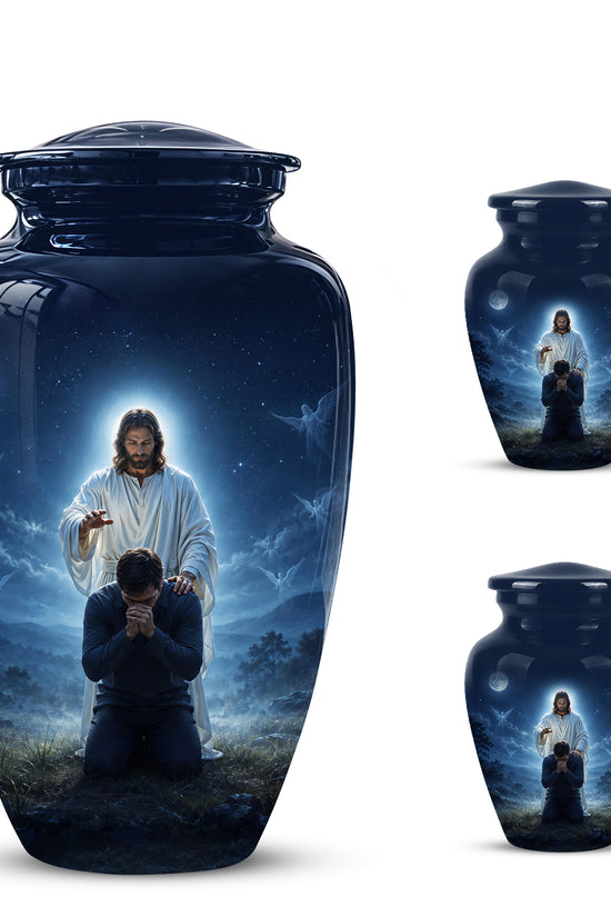 Jesus In Gethsemane Cremation Urn - Spiritual Urns To Tribute Ashes