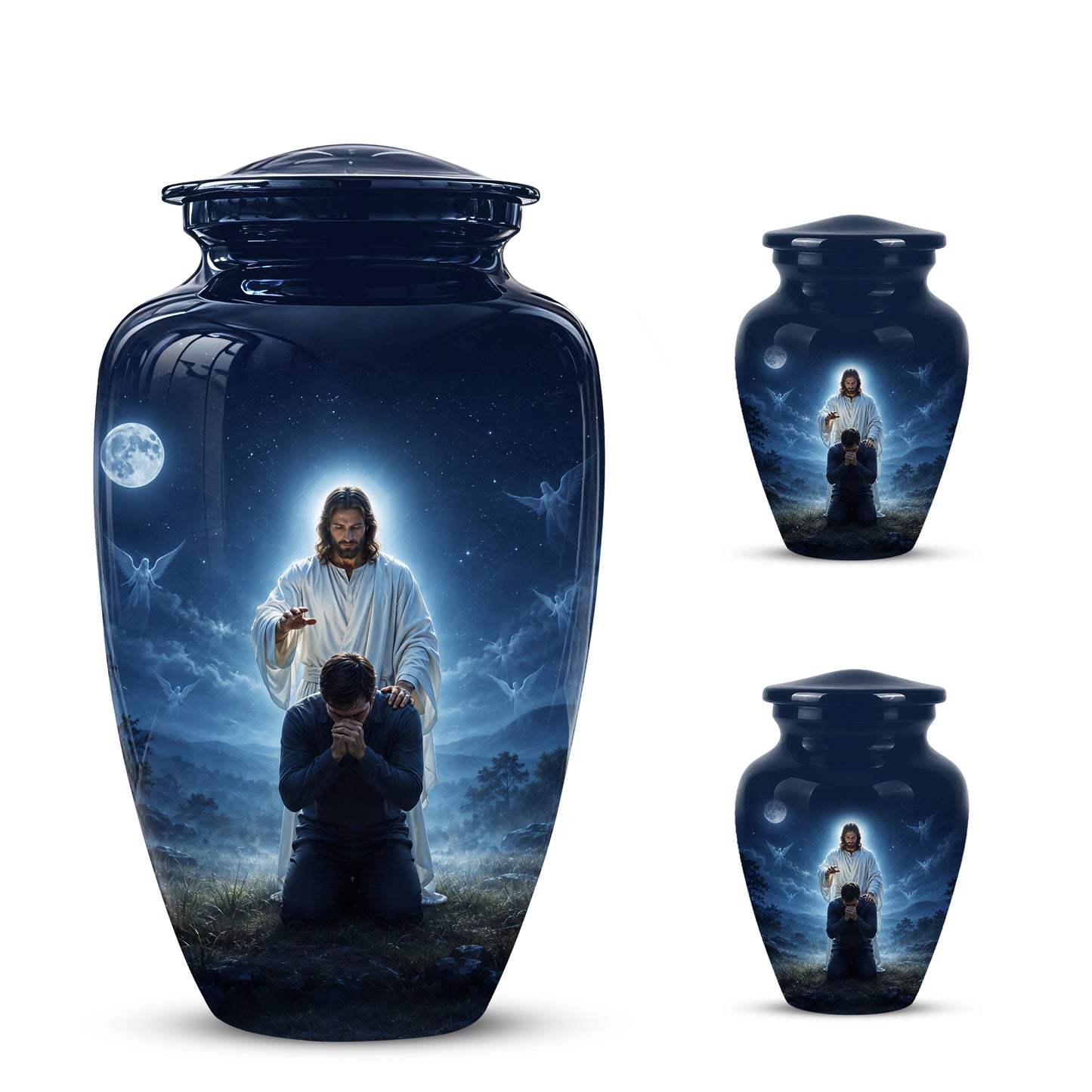 Jesus In Gethsemane Cremation Urn - Spiritual Urns To Tribute Ashes