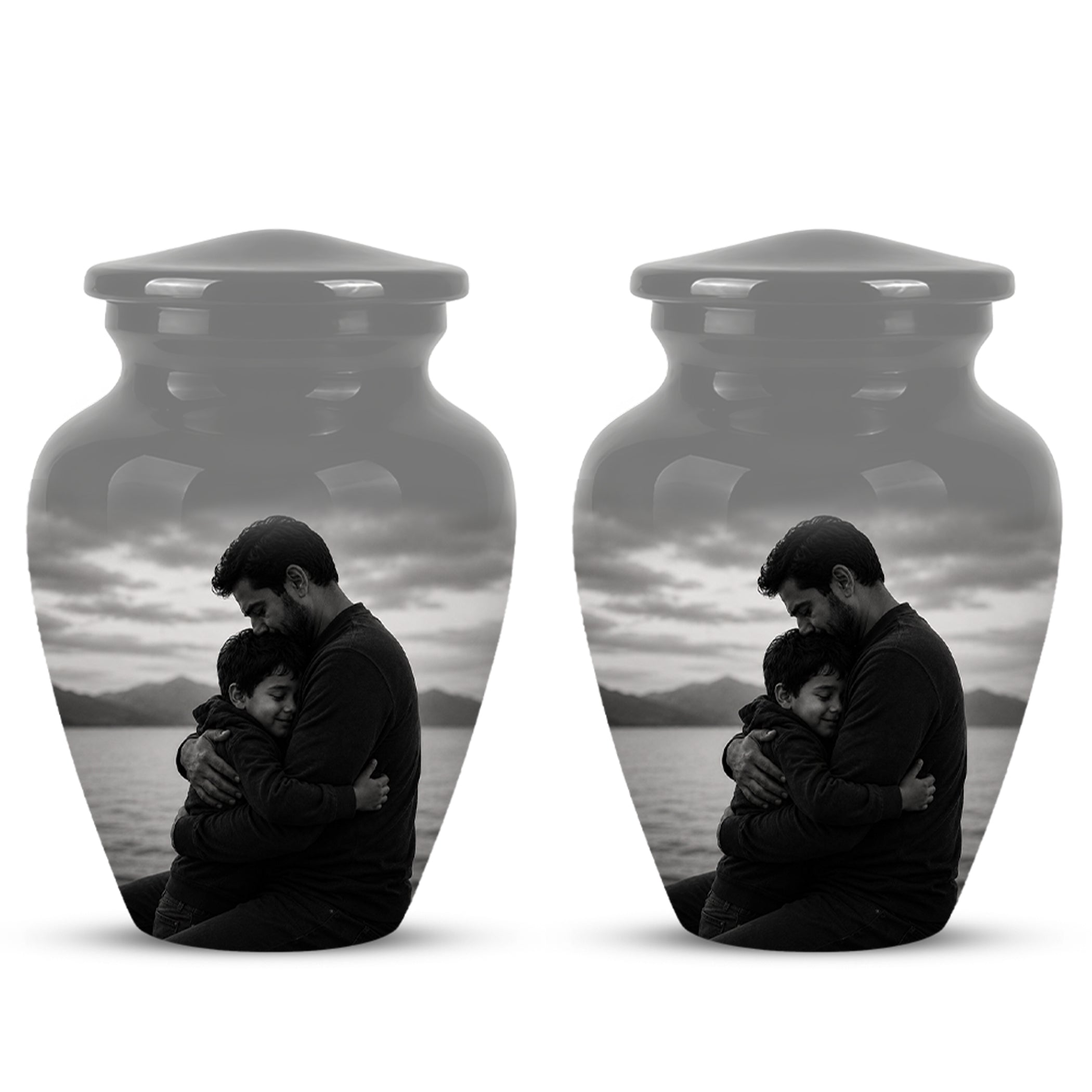 Personalized Father Cremation Urn - Memorial Tribute Urns For Fathers
