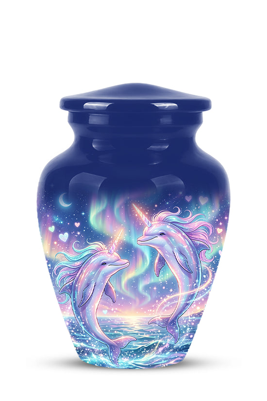 Baby Dolphin Cremation Urn - Personalized Artistic Urns For Human Ashes