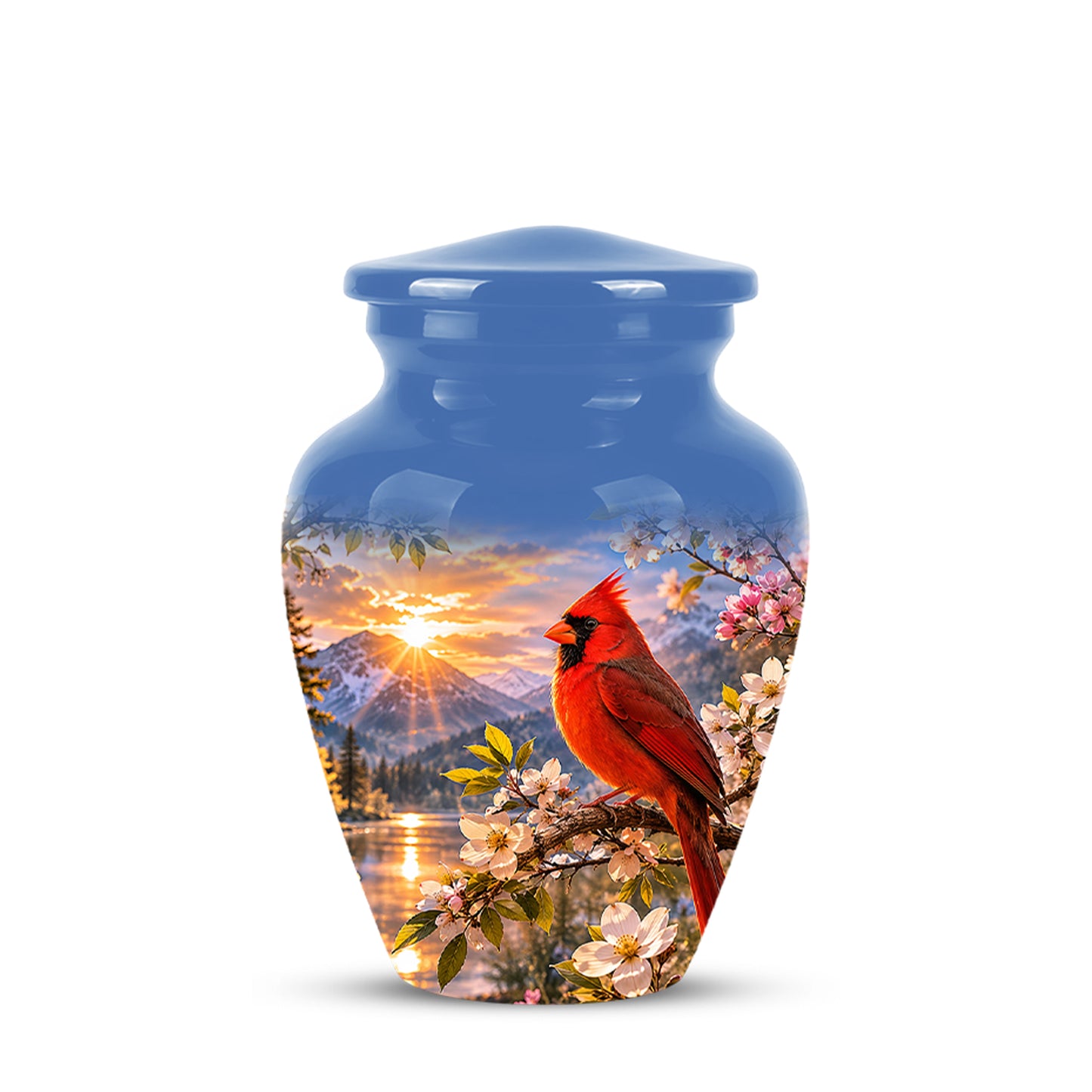 Red Cardinal Bird Cremation Urns - Beautiful Memorial Urns For Ashes