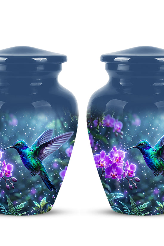 Celestial Hummingbird Cremation Urn - Beautiful Memorial Urns For Ashes
