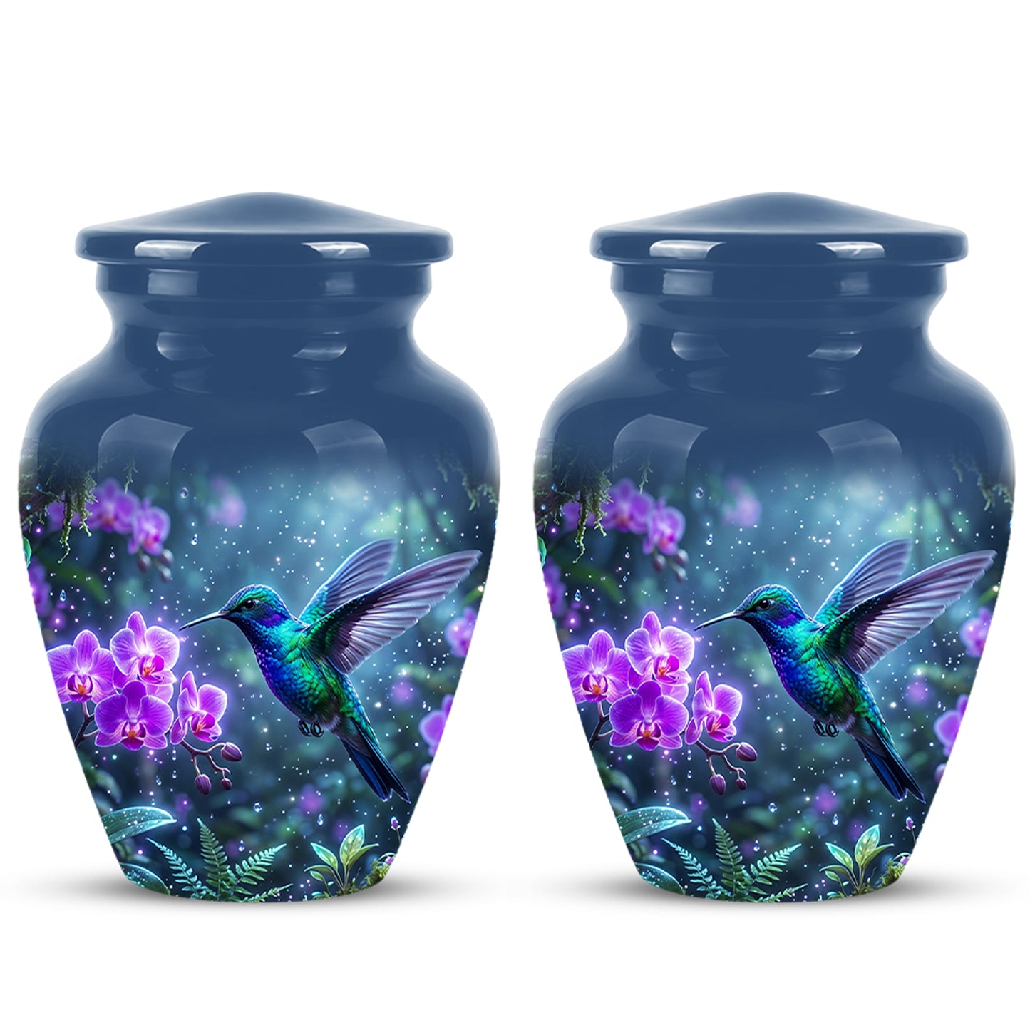 Celestial Hummingbird Cremation Urn - Beautiful Memorial Urns For Ashes