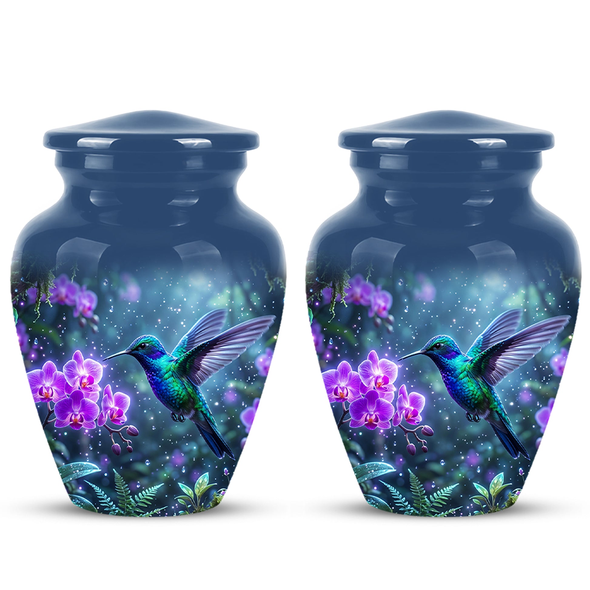 Celestial Hummingbird Cremation Urn - Beautiful Memorial Urns For Ashes