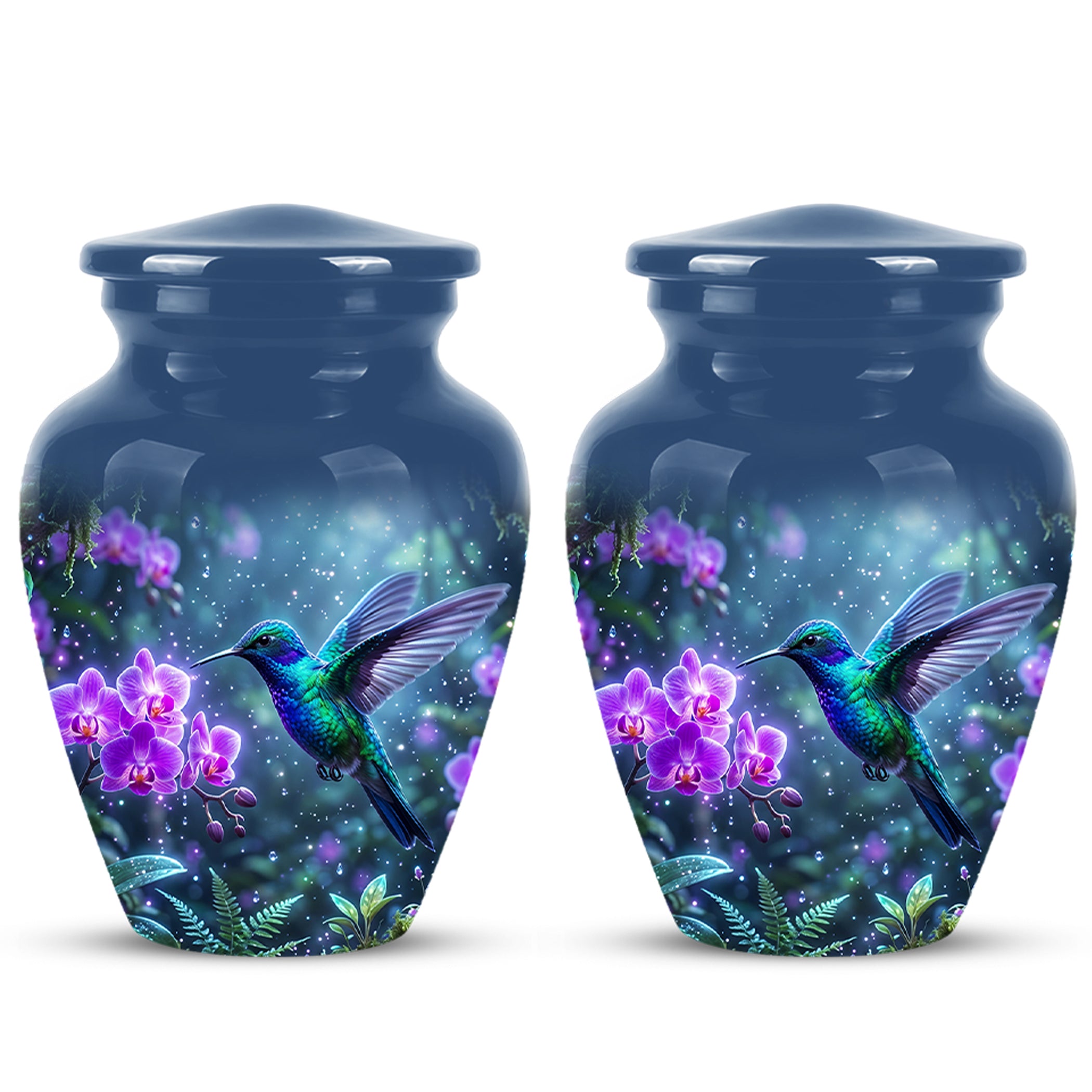 Celestial Hummingbird Cremation Urn - Beautiful Memorial Urns For Ashes