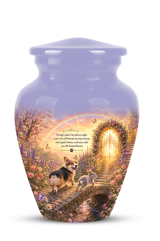 Rainbow Bridge Pet Memorial Urn – Personalized Urn For Dog & Cat
