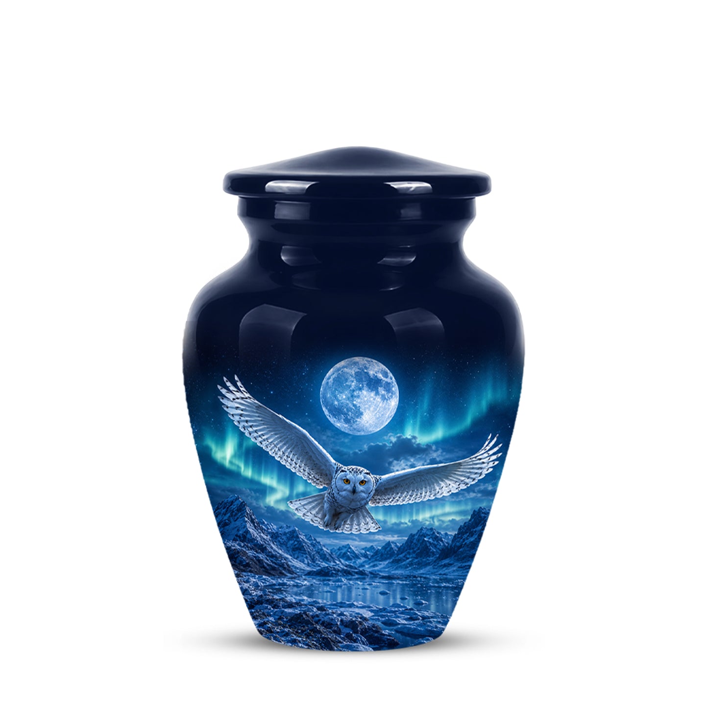 Flying Owl Memorial Urn - Night Owl Cremation Urns For Human Ashes