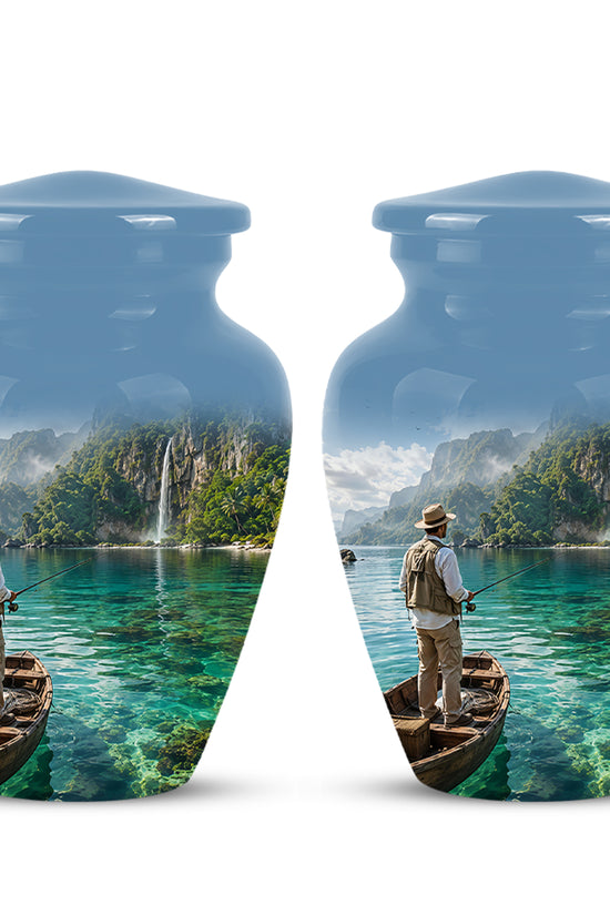 Fishing Boat Memorial Urn - Artistic Landscape Urns For Human Ashes