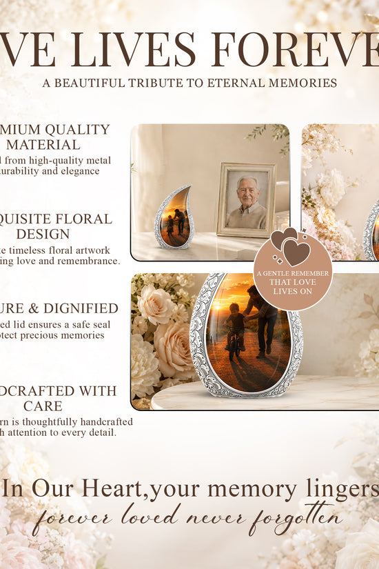Father & Son Themed Urn - Handcrafted Custom Memorial Urns For Ashes