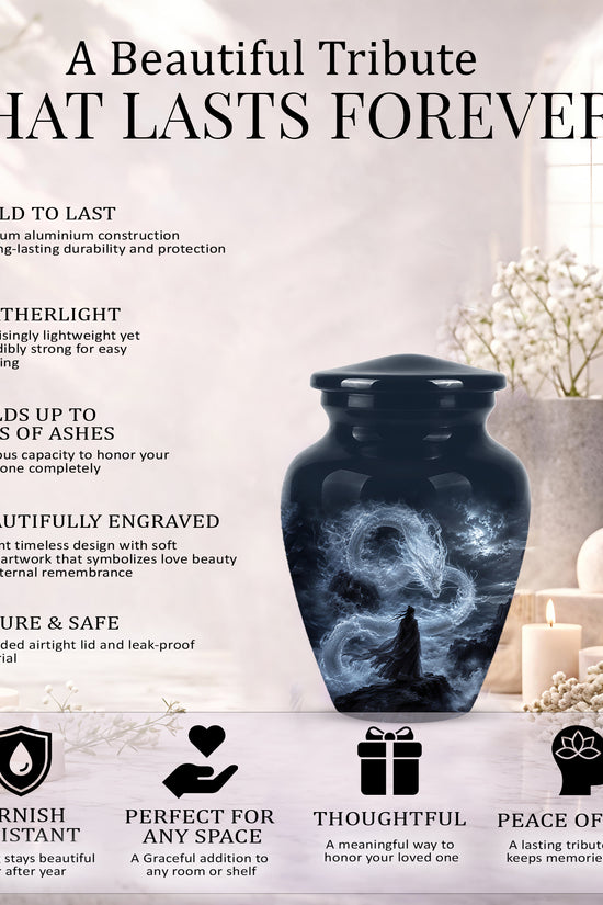 Dragon Cremation Urn - Mythical Dragon Memorial Urns For Human Ashes