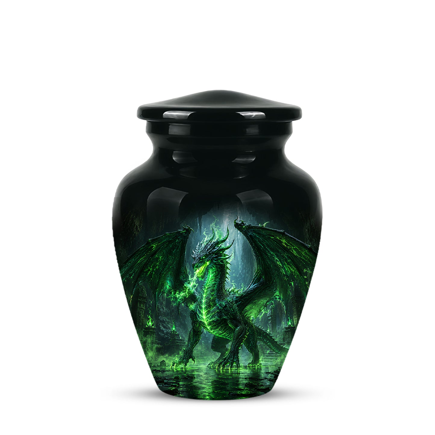 Dragon Themed Urn - Mythical Artistic Memorial Urns For Human Ashes