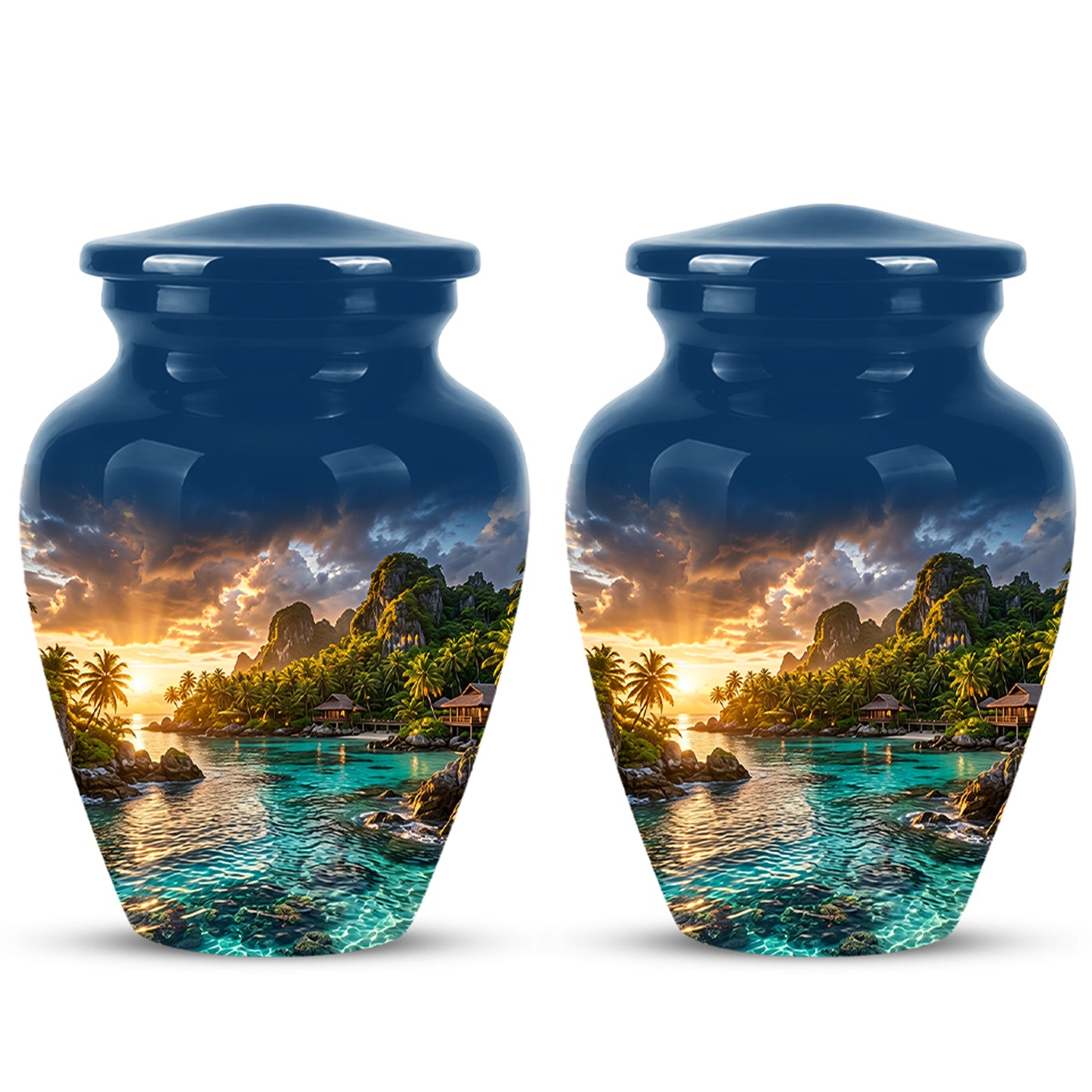 Beach Urns For Ashes - Sunset Scenic Memorial Urns For Nature Lovers