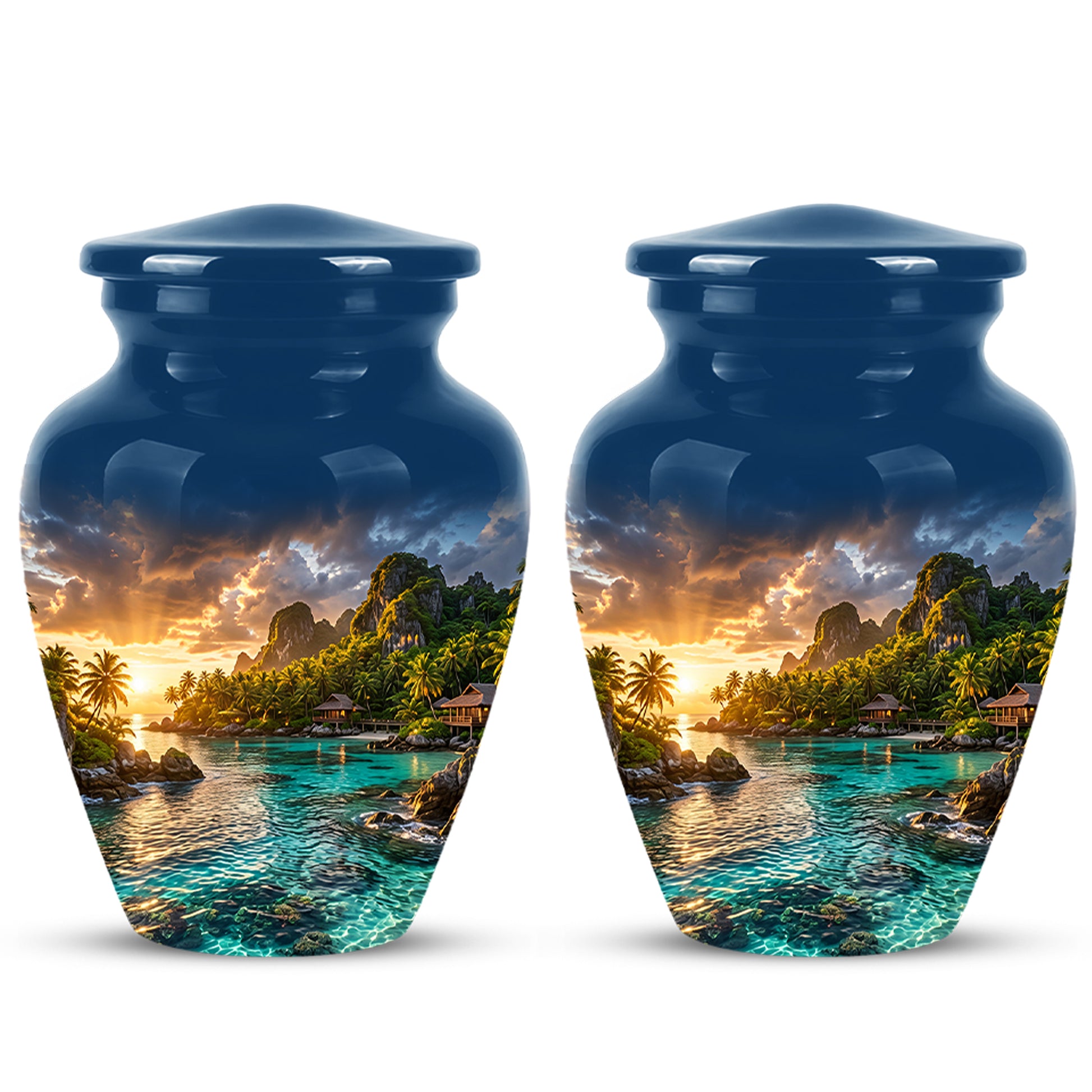Beach Urns For Ashes - Sunset Scenic Memorial Urns For Nature Lovers