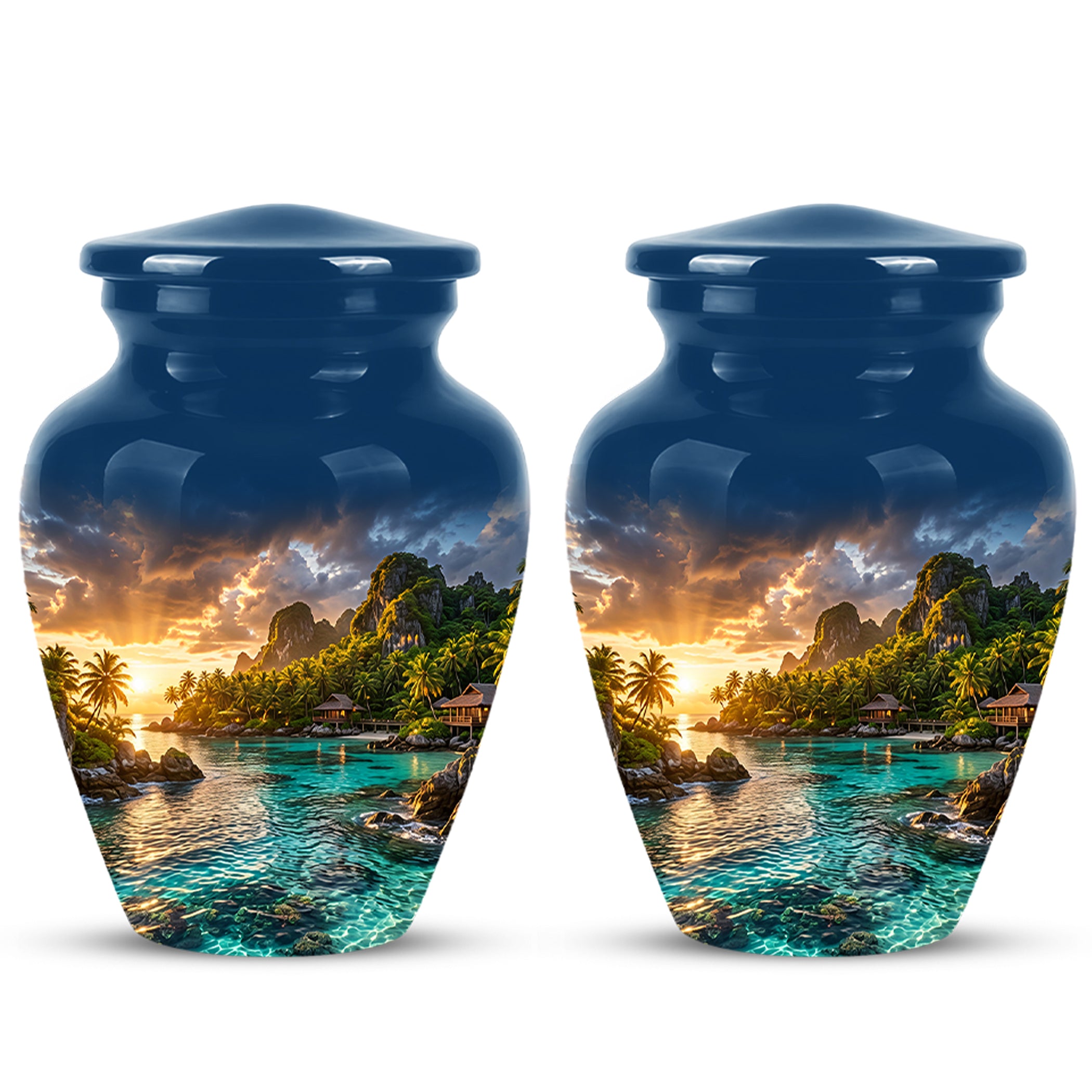 Beach Urns For Ashes - Sunset Scenic Memorial Urns For Nature Lovers