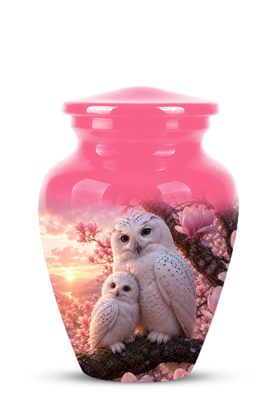 Owl Family Urn for Ashes – Elegant Cremation Memorial Urns For Humans