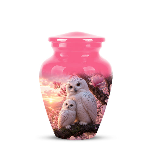 Owl Family Urn for Ashes – Elegant Cremation Memorial Urns For Humans