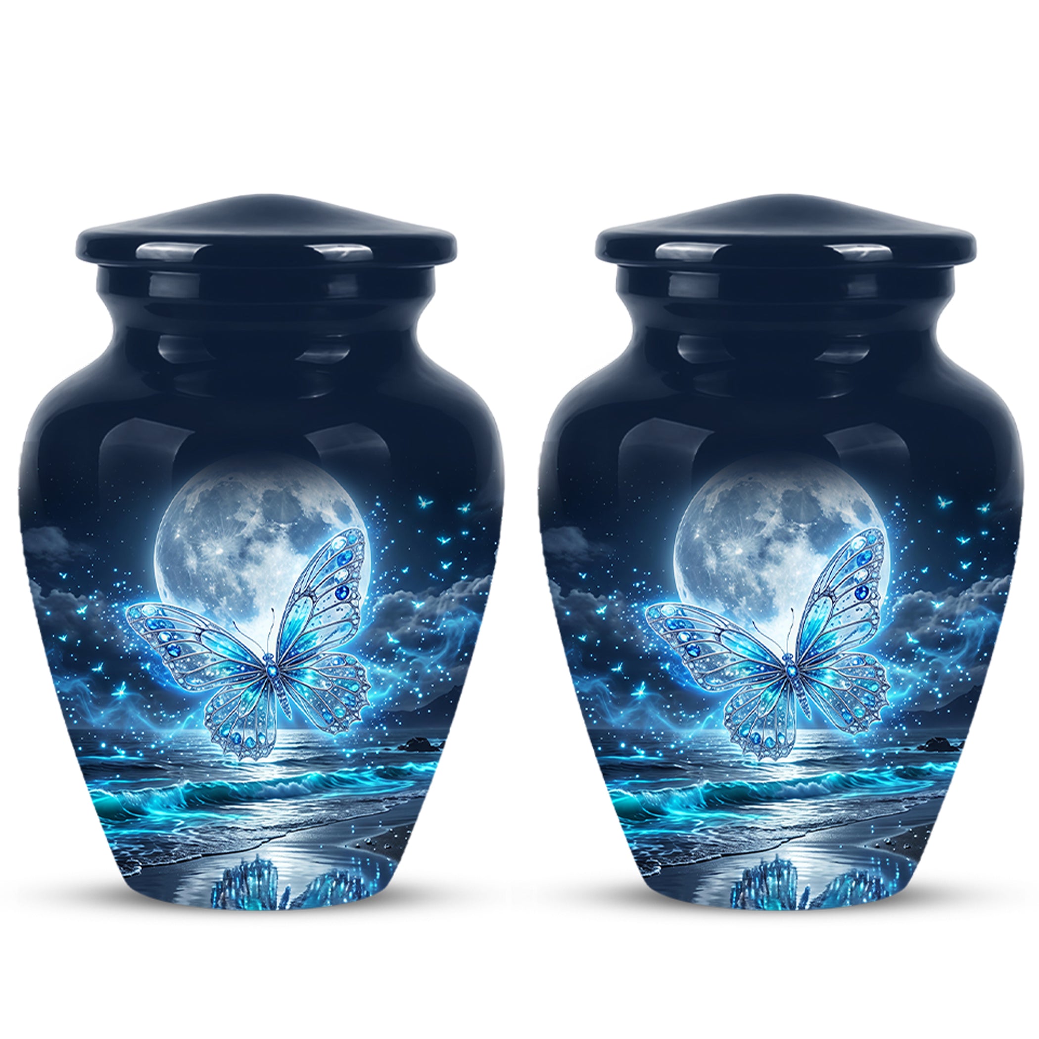 Beautiful Butterfly Burial Urn - Custom Memorial Urns For Women Ashes