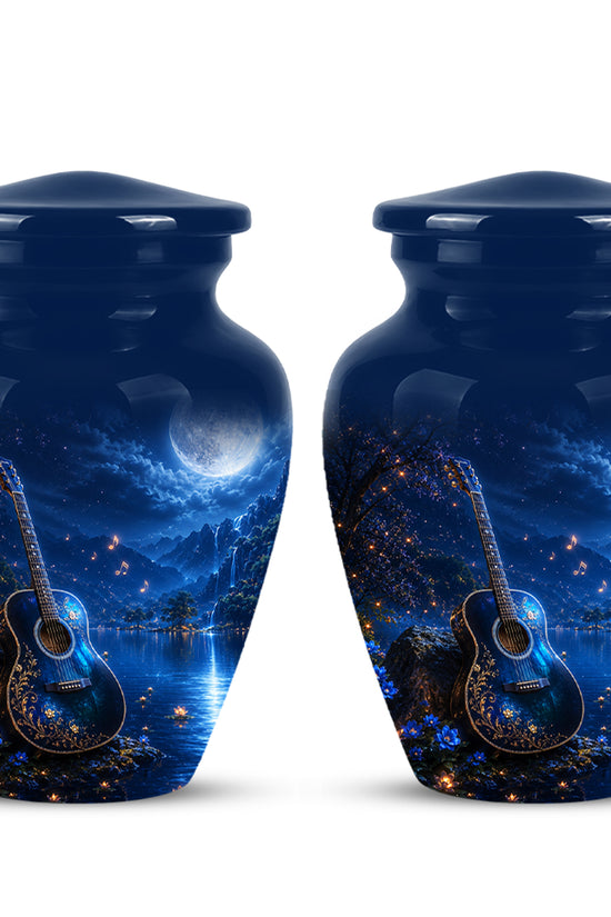 Acoustic Guitar Cremation Urn - Custom Guitar Urns For Human Ashes