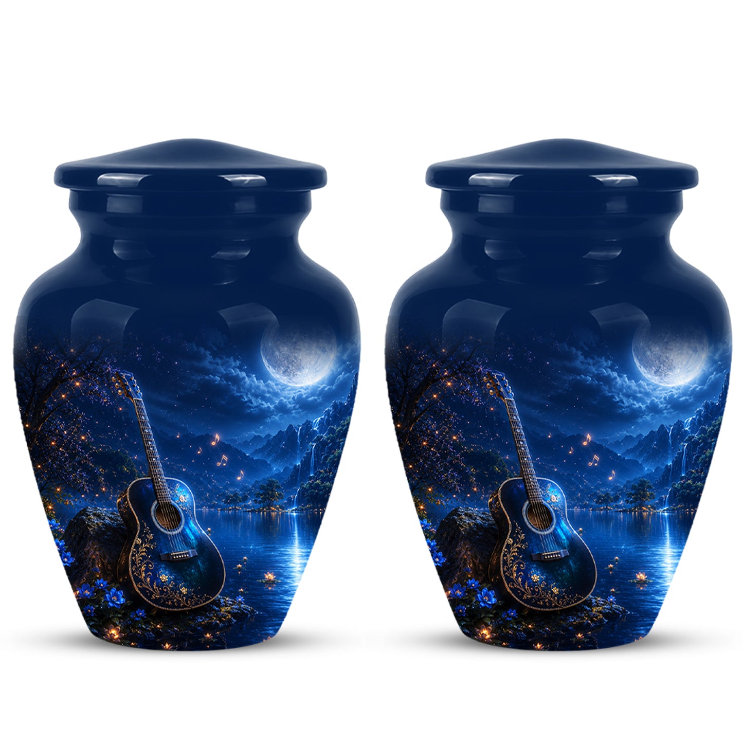 Acoustic Guitar Cremation Urn - Custom Guitar Urns For Human Ashes