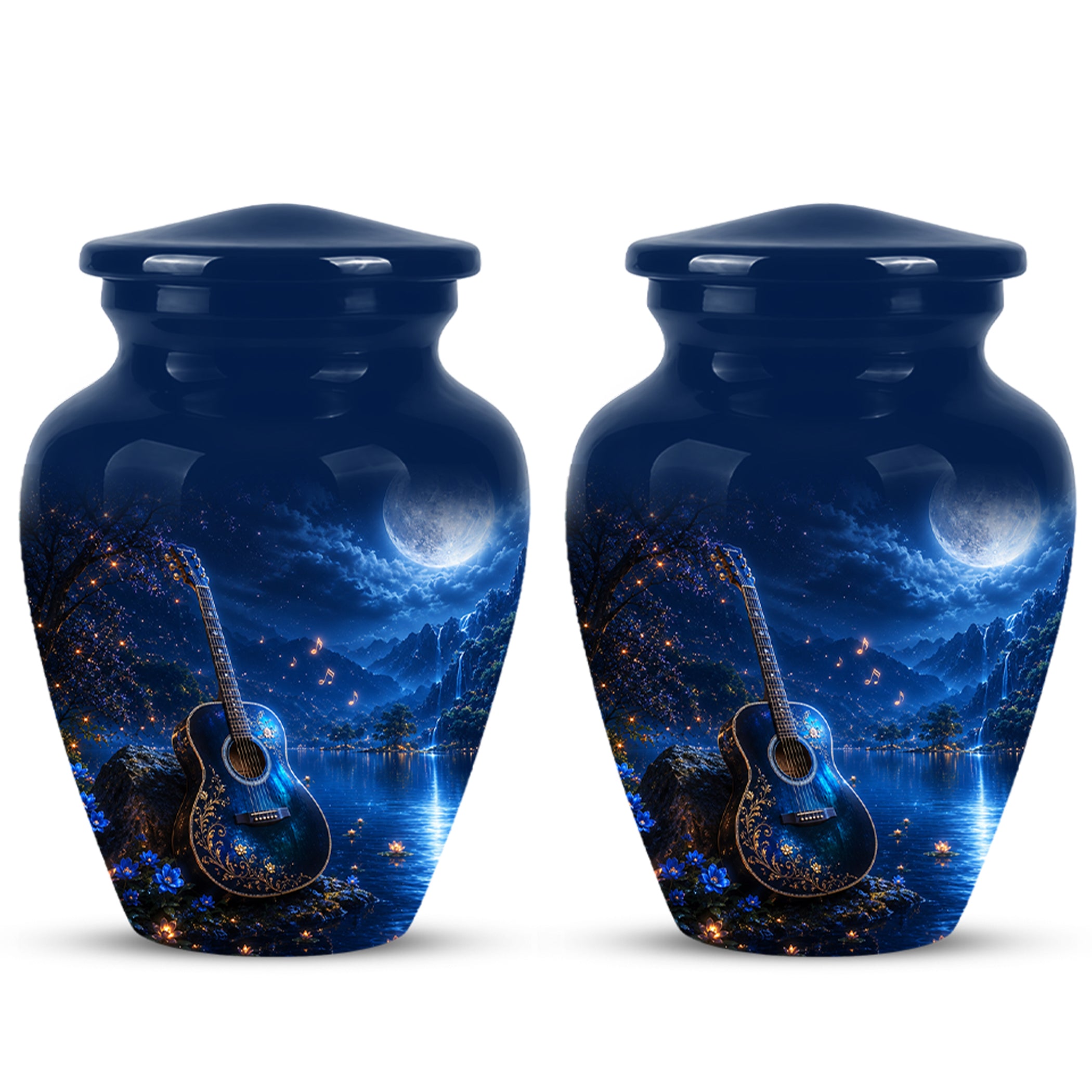 Acoustic Guitar Cremation Urn - Custom Guitar Urns For Human Ashes