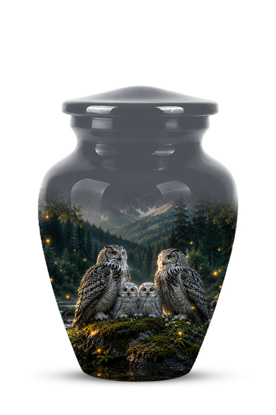 Owl Family Cremation Urn for Ashes – Beautifully Custom Memorial Urn