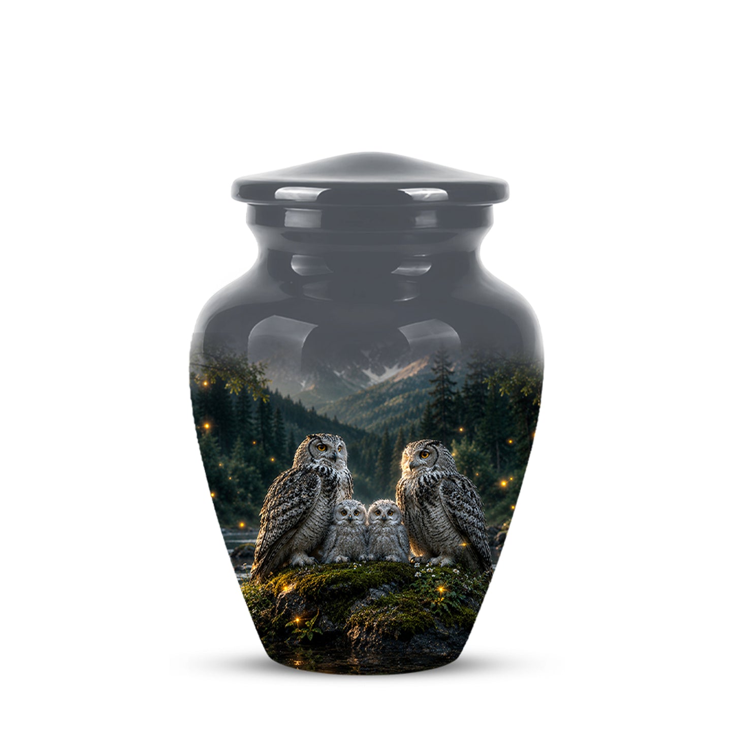 Owl Family Cremation Urn for Ashes – Beautifully Custom Memorial Urn