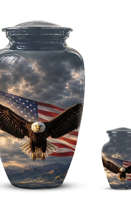 American Eagle Memorial Urn - Patriotic Burial Urns For Human Ashes